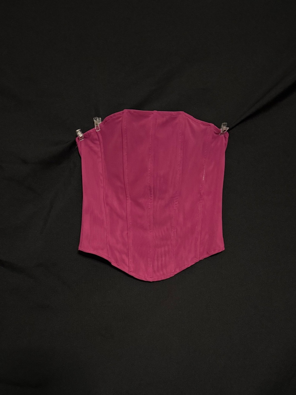 Bright Fuchsia Strapless Corset Bustier Windsor